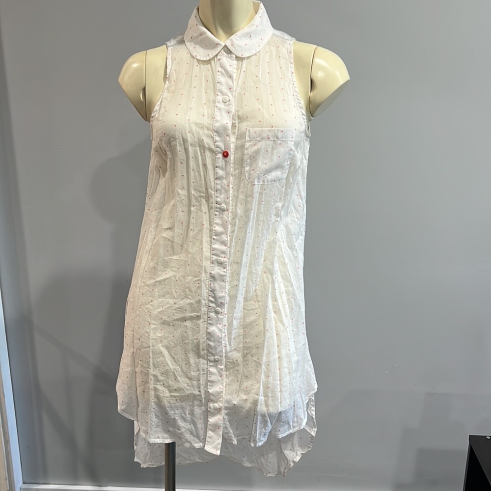 BCBG Tunic Dress Shirt XS Button Down